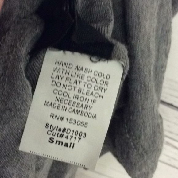 42 Pops light gray short sleeve knit trapeze dress - Picture 4 of 4